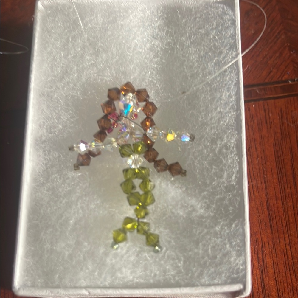 Crystal Beaded Mermaid Pendant